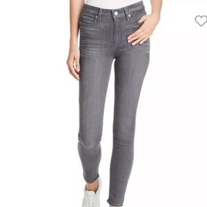 Paige Summit Gray Denim Stretch High Rise Hoxton Ultra Skinny Jeans Size 31